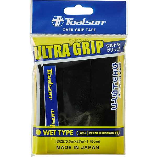 Toalson Ultra Overgrip set van drie stuks voor racketbespanning