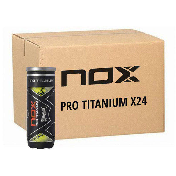 Nox Pro Titanium 24x3 St. tennisballen in doos met 6 dozijn