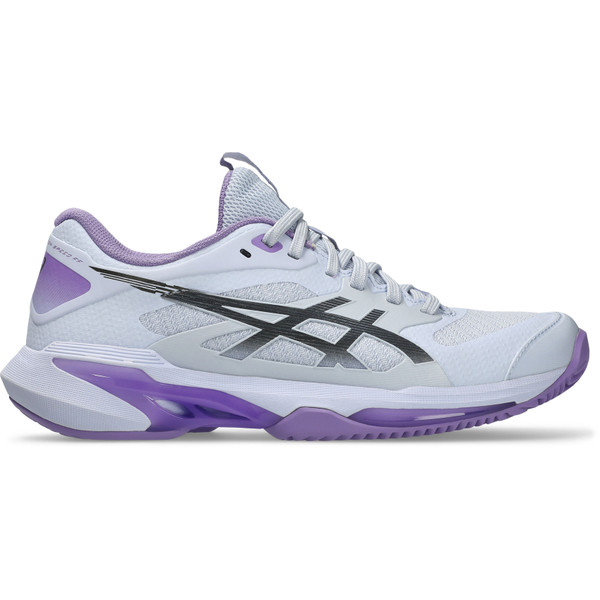 ASICS Solution Speed FF 4 tennisschoenen voor dames in zwart met gele accenten