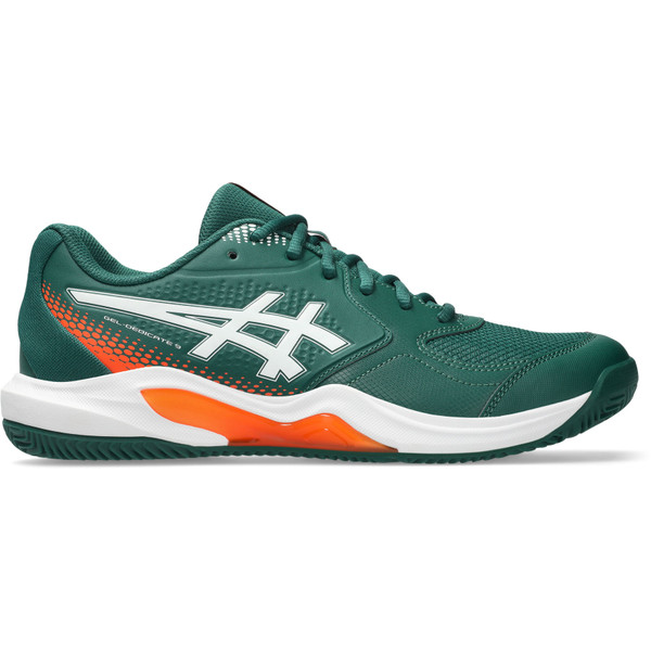 ASICS Gel-Dedicate 9 Padel schoen voor heren in zwart en blauw.