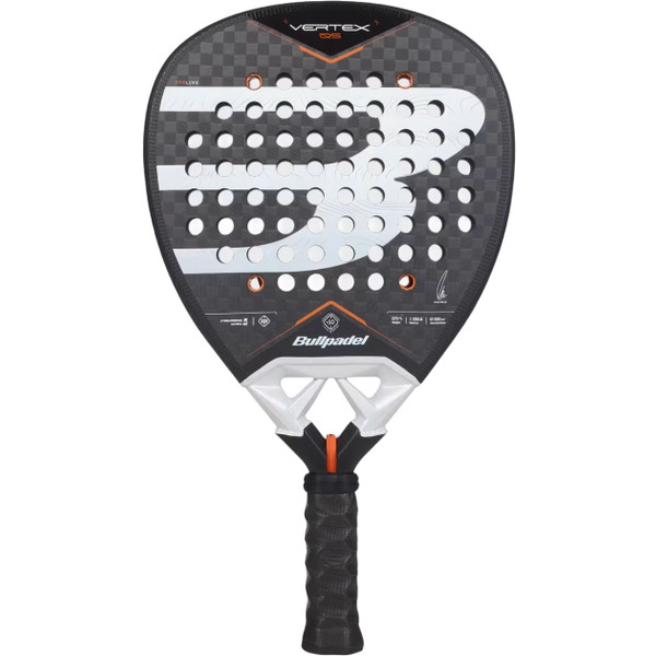 Bullpadel Vertex 05 27 padelracket met zwart-rode afwerking