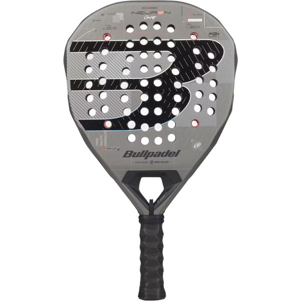 Bullpadel Neuron 02 Comfort 27 padelracket in zwart en blauw