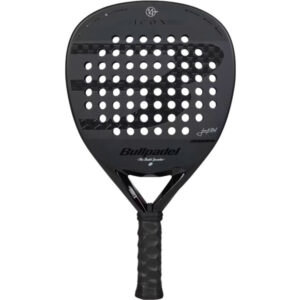 Bullpadel Icon 27 padelracket met blauwe accenten en zwarte grip
