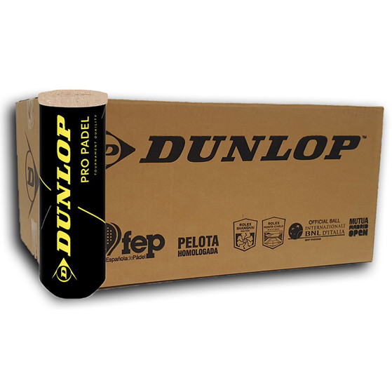 Dunlop Pro padelballenset in kartonnen doos met 24 stuks
