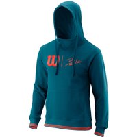 Wilson Bela Slimfit Sweater met capuchon heren blauw oranje