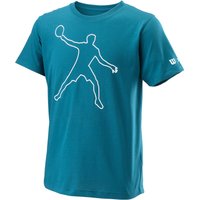 Wilson Bela Tech II t-shirt voor jongens in blauw en wit