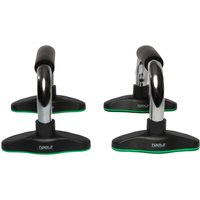 TOOLZ Chrome Push Up Grips in zwart voor betere push-up training