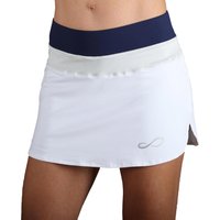 Endless Race rok dames in wit met donkerblauw accent