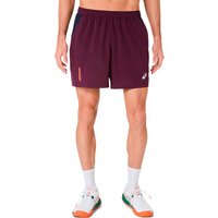 ASICS Court 7in Shorts Heren in wijnrood, sportieve broek voor tennis en training