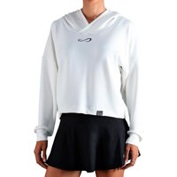 Witte dames hoodie sweater met zacht materiaal