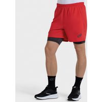 Bullpadel Montis sportshorts voor heren in rode kleur
