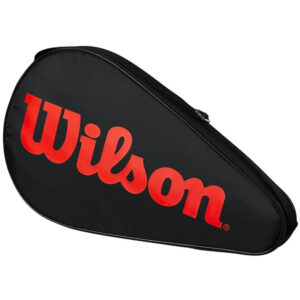 Wilson padelcover in zwart met merklogo