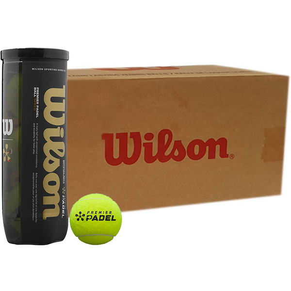 Wilson Premier Padel Speed tennisballen, doos van zes dozen