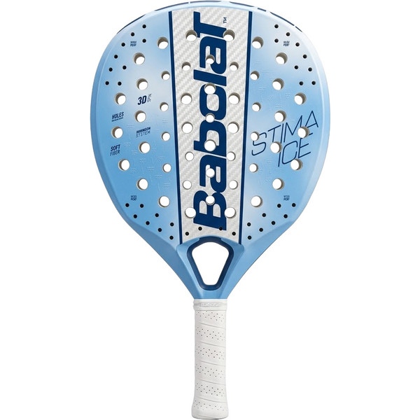 Babolat Stima Ice racket, zwart-blauwe tennisracket met moderne look