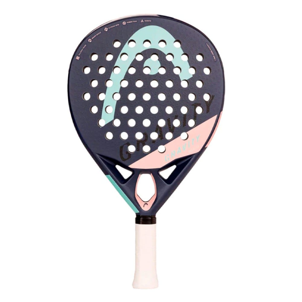 HEAD GRAVITY Motion tennisracket in zwart met blauwe accenten