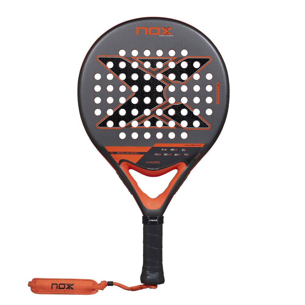 Zwarte tennisracket NOX EQUATION Hard Advanced 2027 model