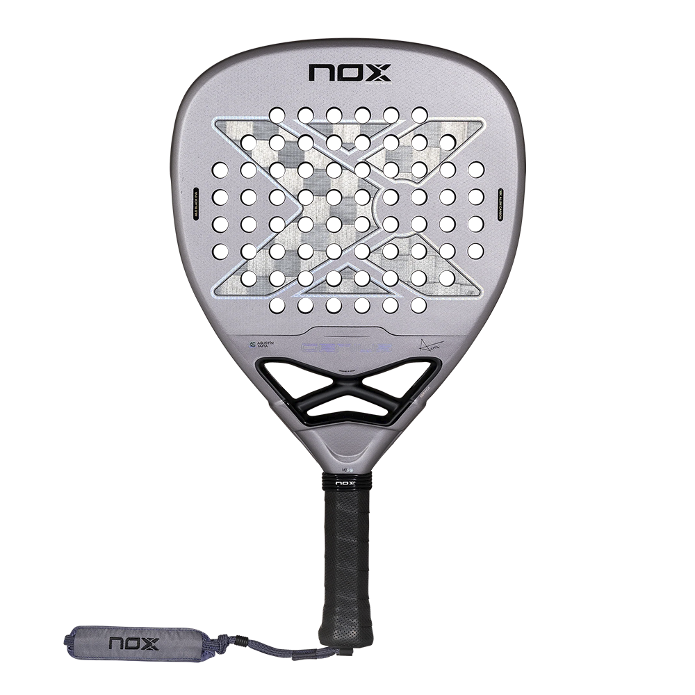 NOX GENIUS Attack 18K padel racket in zwart met goud design