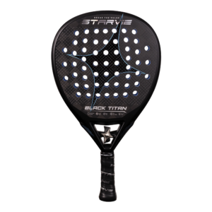 STARVIE BLACK TITAN 2027 padelracket zwart geïsoleerd