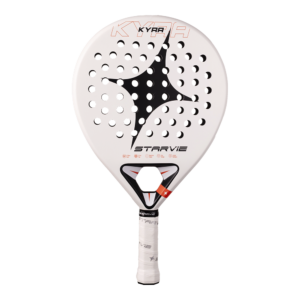 STARVIE KYRA 2027 padel racket met zwarte en oranje afwerking