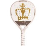 Zwarte Crown Hurricane 3.0 tennisracket op witte achtergrond