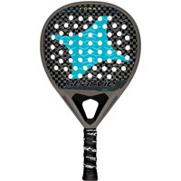 Starvie Premium Drax Soft 12K padelracket met zwarte afwerking.